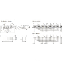 0.25 Inch 4 Digit 7 Segment Display (GNS-2541Ax-Bx)